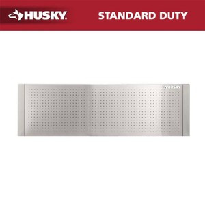 Husky 52 in. W to 72 in. W Stainless Steel Adjustable Pegboard