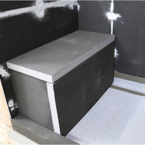 Everbilt Watershield Shower System 24 in. x 48 in. x 2 in. XPS Waterproof Backer Board for Rectangular Shower Benches