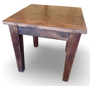 G- Solid Dark Wood End Table