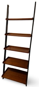 B2 - Five Tier Wooden Ladder Bookshelf