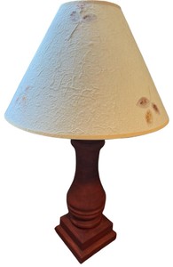 B2-Charming Lamp with Pressed Leaf Lamp Shade - 28