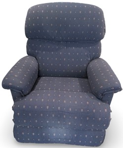 LL - Blue Medallion Reclining Chair