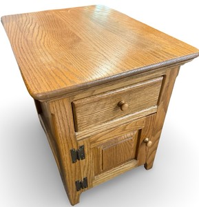 LL - Oak Cabinet Nightstand