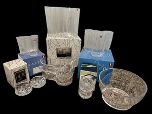 LL- Iittala Aalto & Thule Glass Bowls and Candle Holders.