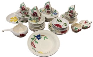 LL-Vintage Blue Ridge Pottery Floral Dinnerware Collection