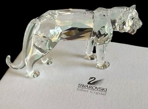 G-Swarovski Crystal Tiger Retired Figurine - w Box