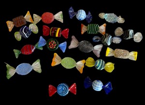G- Collection of Murano-Style Art Glass Candies