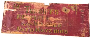 G-Terriffs 1889 Wood Sign
