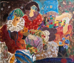 Roy Fairchild Woodard Bal Masque Framed Artwork