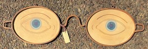 Dr. Livingston I Presume Eye glasses Motif Wooden Wall Art - 33 X 9 in