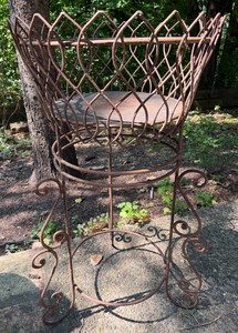 Wrought Iron Round Plant Stand  Beverage Stand #2