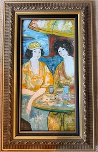 T. Fournier Signed Painting in Ornate Gilt Frame - 19.25 X 31.5 in