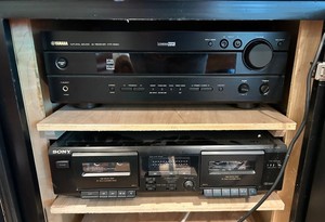 Vintage Yamaha HTR-5550 & Sony TC-WE305 Audio Equipment Mixed Lot