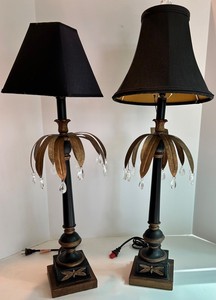 Platinum Bay by Sterling Industries Palm Leaf Table Lamps