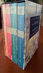 J.R.R. Tolkien the Hobbit & Lord of the Rings 4-Book Set (Lot of 4)
