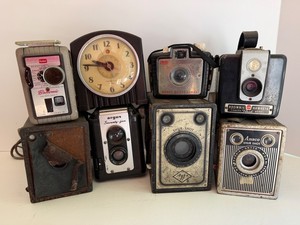 Vintage Kodak, Argus, Agfa & Ansco Camera Mixed Lot - 8pc