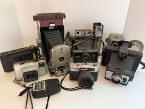 Vintage Camera Mixed Lot - 7 Cameras, Flashes & Accessories