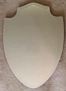 Creative Co-Op Shield-Shaped MDF Wall Mirror - 21.5 X 30 in