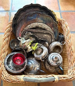 Vintage Silverplate Tea Service & Decorative Tray Mixed Lot