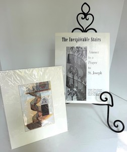 Vintage - The Inexplicable Stairs 8 X 10 Print & Booklet With Easel