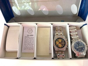 Paul Jardin Chronograph Wristwatches & Presentation Box (Lot of 2)