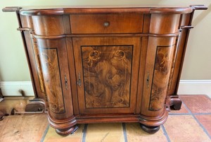 Inlaid Wood Sideboard Cabinet - 54 X 18 X 35 in