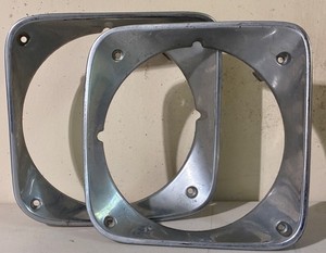 Vintage 1964-1966 Chevy C10 Headlight Bezels (Lot of 2)