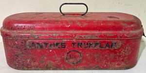 Vintage Anthes Trukflar Kerosene Signal Canisters With Carrying Case (Lot of 3)