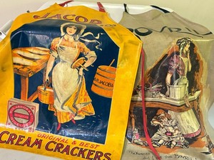 Vintage Jacob & Co. & Bovril Advertising Aprons - 30in (Lot of 2)