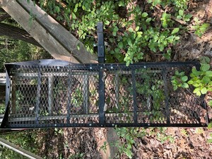 IronTon Folding Hitch-Mounted Mesh Cargo Carrier