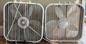 Lasko & Unbranded Box Fans - (Lot of 2)