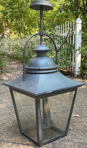 Outdoor Hanging Lantern 1120 - Textured Gray Finish