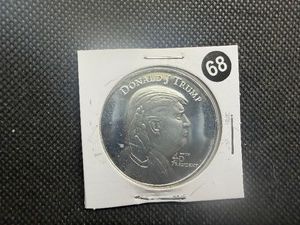 BU One Ounce .999 Silver Donald J. Trump 45th President Round