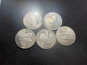 Five Commemorative Silver Dollars 1992-P, 1992-D, 1993-S, 1994-P (Women Military), 1994-P(Vietnam Memorial)
