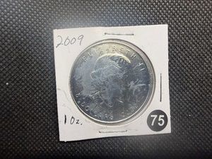 2009 BU Canadian 1 Oz. .9999 Silver Maple Leaf Coin
