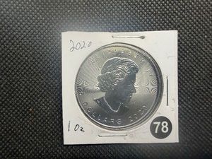 2020 BU Canadian 1 Oz. .9999 Silver Maple Leaf Coin