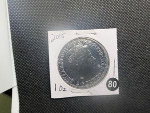 2015 British 1 Oz. Silver 2 Pound Coin - Spectacular Mint Luster
