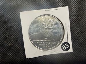 BU One Ounce .999 Silver Donald J. Trump Never Surrender Round