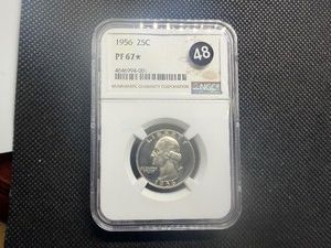 1956 Proof Washington Quarter NGC PF67 - NGC Price Guide is $31.00