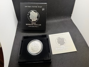 2023-P Uncirculated Morgan Silver Dollar in Original Mint Box with COA
