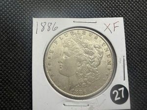 1886 Morgan Silver Dollar Marked XF When Purchased