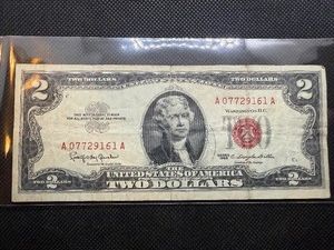 1963 Red Seal $2 Bill