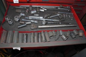 Contents of Drawer - Sockets, Ratchets