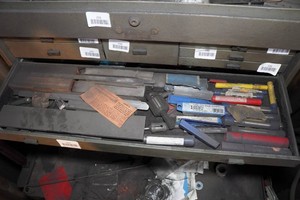 Contents of Drawer - Mill Bits and Metal Bars