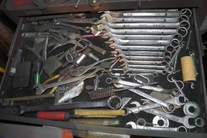 Contents of Drawer - Wrenches, Pliers