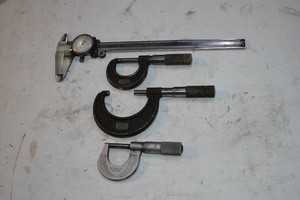 Vintage Micrometers and Dial Caliper