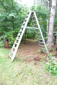 Homemade Double Sided Heavy Duty Aluminum 12 Step Ladder