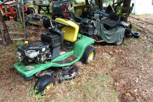 3 Vintage Riding Lawn Mowers for Parts