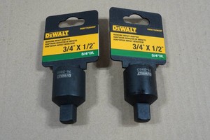 2 DeWalt 34x12 Reducing Impact Adapters