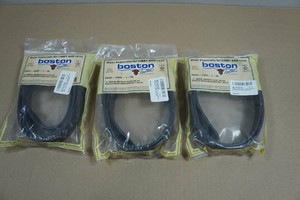 3 Boston Leather No Scratch Belts - Medium